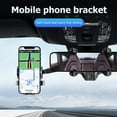thumbnail image 4 of OUSITAID 360 Rearview Mirror Phone Holder GPS Bracket Adjustable Cellphone Mount, 4 of 10