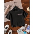 thumbnail image 1 of Girls' Pony Club Graphic T-Shirt - "I'm Gonna Keep on Dancing" Double-Sided Print, Soft Cotton Blend, Comfortable & Versatile for Spring/Summer/Fall, Cute T Shirt, Knit, 1 of 5