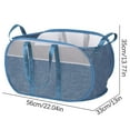 thumbnail image 2 of Cesta de Ropa Plegable de Tela Oxford con Malla Transpirable Reforzada, Cesto Portátil para Ropa Sucia Organizador de Baño, 56x35x33cm, 2 of 2