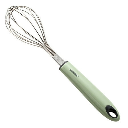

HOMEMAXS 1pc Stainless Steel Rotary Egg Beater Manual Eggbeater Cream Whisk Butter Blender Dough Mixer for Kitchen Home(Green)