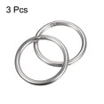 thumbnail image 3 of Stainless Steel O Rings, 3 Pack 60mm Outer Dia. 6mm Thick Welded O-rings, 3 of 5