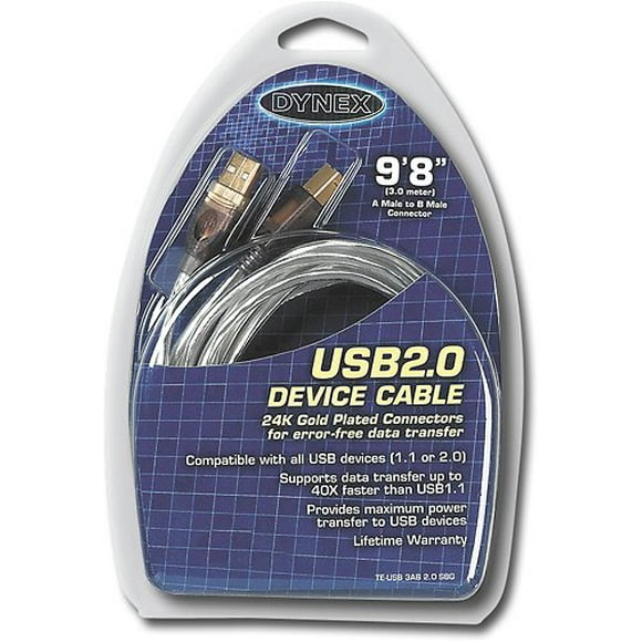Dynex 9'8" Câble USB 2.0 (TE-USB-3AB)