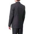 thumbnail image 4 of Raphael Slim Fit Solid Medium Gray Two Button Suit, 4 of 5