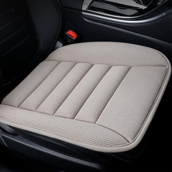 Car Seat Cushion, Memory Foam Thin Seat Cushion, Rubber Bottom Car Seats Pad for Vehicles and Office Chair or Home
