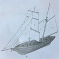 thumbnail image 4 of 1:70 New Port Wooden Sailing Boat Model DIY Kit Ship Assembly Decoration Gift, 4 of 8