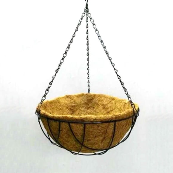 Hanging Flower Potwith Coir Liner,Hanging Basket Flower Pot Metal Hanging Planter Basket Hanging Basket Flower Pot Quality You Can Trust