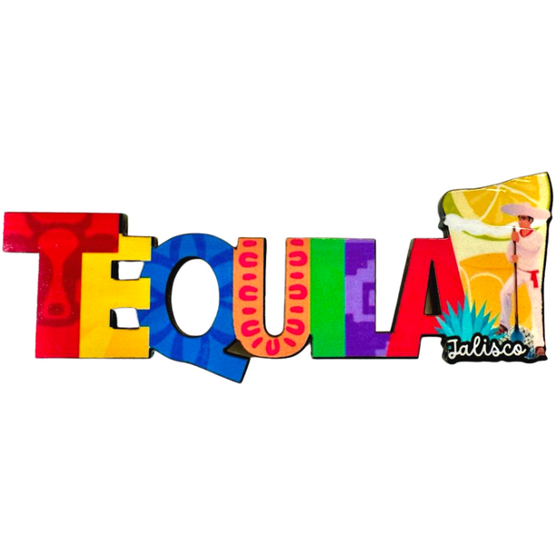 Tequila Mexico Imanes Para Refrigerador Souvenirs Recuerdo Turistico Pueblitos Magicos Playas MDF 3 mm Mexicanitas Iman para Refrigerador