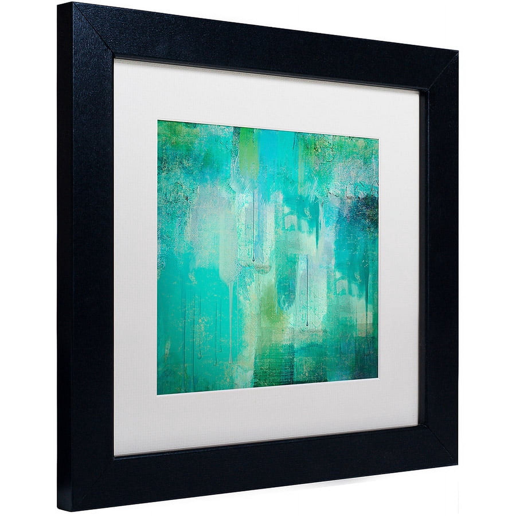 Color Bakery 'Aqua Circumstance' Matted Framed Art