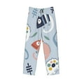 thumbnail image 4 of Kll Mens Pajama Pants For Men,Mens Lounge Pants,Funny Gifts For Men,Men'S Pajama Bottoms-Cute Chameleons On Blue, 4 of 9