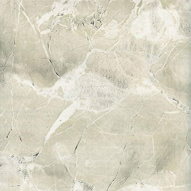 Self Adhesive Vinyl Contact Paper, Shelf and Drawer Liner, 18 Inch by 20 Feet, Marble Ivory