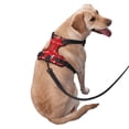 thumbnail image 3 of Lsque Christmas Deer 1 Dog Harness, No-Pull Pet Harness with 2 Leash Clips, Adjustable Soft Padded Dog Vest with Easy Control Handle for Large Dogs-Medium, 3 of 9