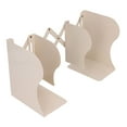 Expandable Bookends All Metal Structure Stainless Steel Adjustable