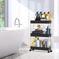 thumbnail image 4 of Wdftyju Carros de almacenamiento delgados Rueda de carro de 3 capas Vajilla de cocina Organizador de baño Wdftyju 5rm9yc4bq7su8kd3D02, 4 of 8