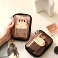 thumbnail image 6 of Cute Mesh Makeup Pouch, Waterproof Cosmetic Bag, Portable Travel Case, Separate Compartments and Built In Key Ring for Lipstick Storage, Beauty Travel, and Daily Organization., 6 of 6
