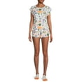 thumbnail image 2 of Viacom Women's and Women's Plus Nickelodeon Rugrats Top and Shorts Pajama Set, 3-Piece, 2 of 5