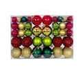 thumbnail image 1 of Adornos navideños de plástico inquebrantable en pack de 100 - bolas mate, brillantes y con purpurina de 3-6 cm para decorar el árbol, 1 of 2