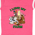 thumbnail image 4 of Inktastic I Love My Farm with Happy Farm Animals Boys or Girls Baby Bodysuit, 4 of 5