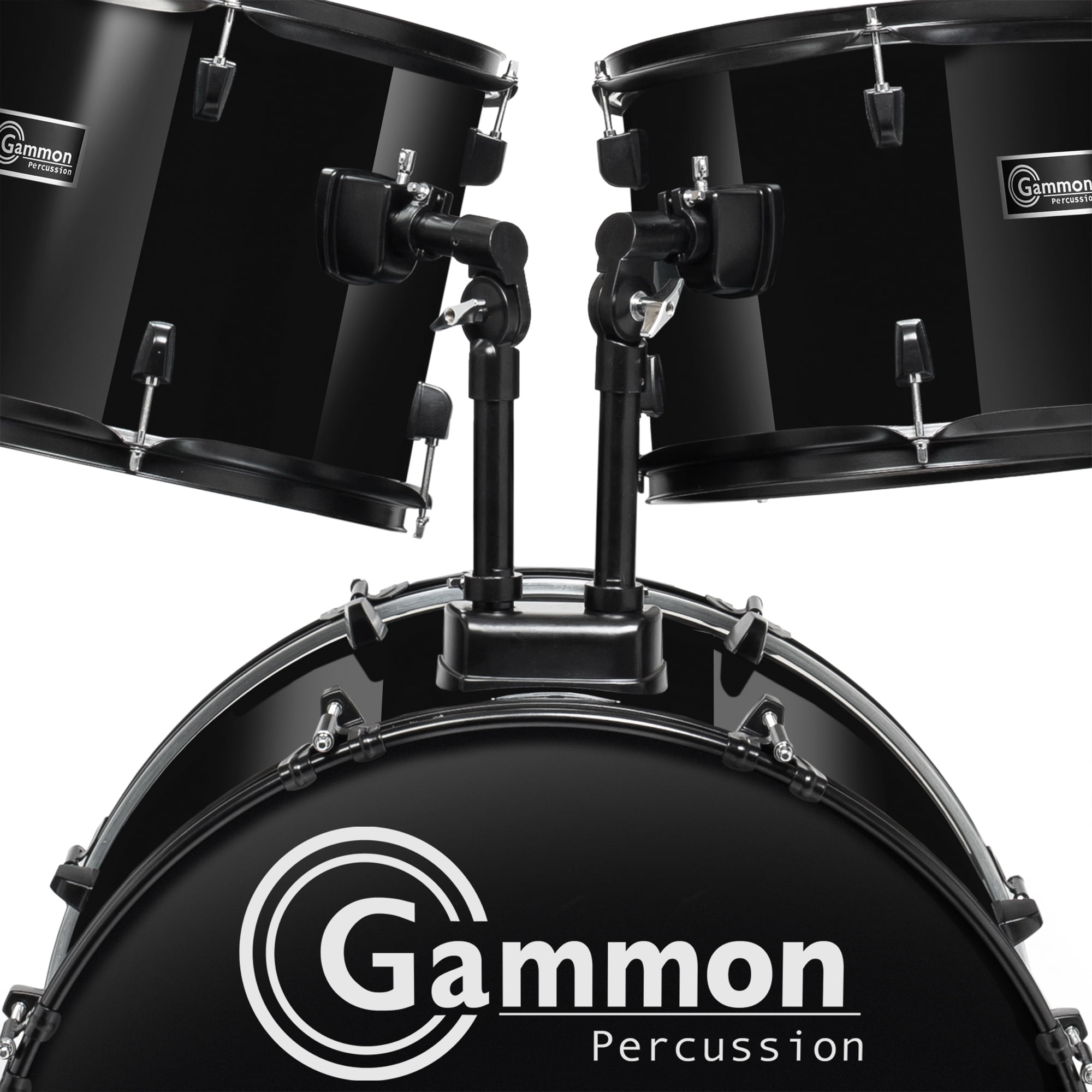 Gammon Percussion 5pc Adult Drum Set Full Size Beginner Kit w