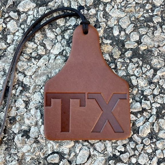 Air Flair |Car Leather Air Freshener |TX Brand| Cow Tag Leather Scent