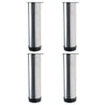 thumbnail image 1 of Patas de Muebles de 7 Pulgadas, Pies de Acero Inoxidable, Reemplazo de Patas para Sofá, Armarios, Estantes, Altura Ajustable, 4 Pcs, 1 of 7