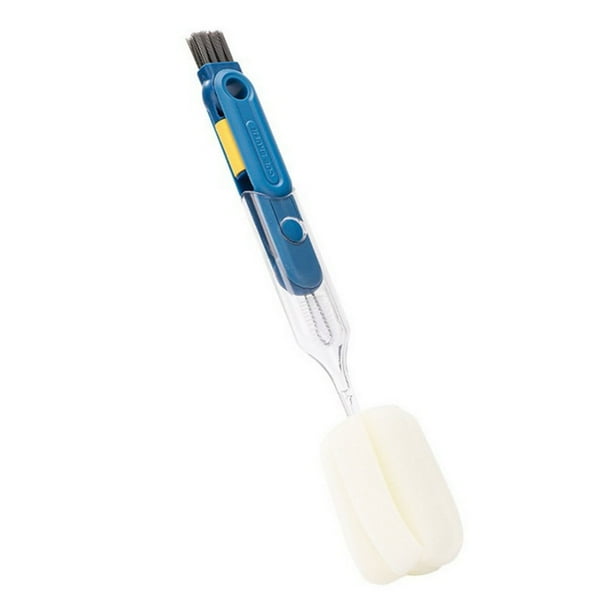 pstuiky Cepillo para tazas cinco en uno|cepillo para tazas con mango largo desmontable|cepillo para biberones|cepillo para tazas de doble cabezal|cepillo multifuncional para tapas de tazas