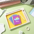 thumbnail image 4 of Montessori Letter Writing Set Sand Tray and Wooden Cards, Suitable for Classroom and Creative Drawin.,Multicolor, 4 of 9