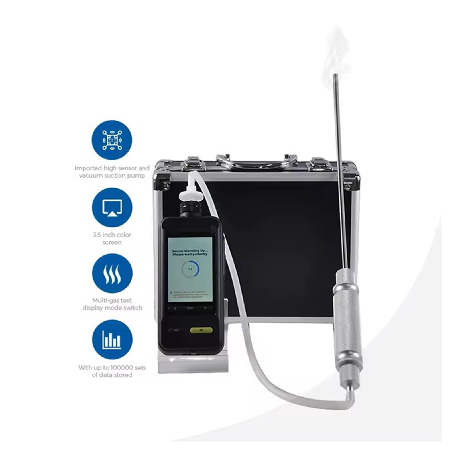 Portable SKZ1050E-SIH4 Gas Leakage Detector With Alarming Function Pump Suction Silane Gas Leak Analyzer