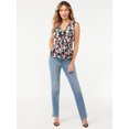 thumbnail image 2 of Sofia Jeans by Sofia Vergara Women's Smocked Peplum Top, 2 of 6