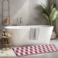 thumbnail image 2 of Pink and Black Argyle Pattern Kitchen Rug Mat,Kitchen Runner Rugs Non Skid Washable,Decorative Kitchen Floor Mats for Kitchen,Sink,Laundry,17"x47.2", 2 of 7