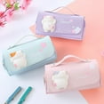 thumbnail image 3 of POINTERTECK Cute Cat Large Capacity Stress Relieving Pencil Case Big Pencil Box Portable Bag, 3 of 4