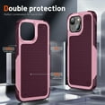 thumbnail image 5 of Designed for iPhone 14 Plus Case 2 in 1 Gift Militay Grade Drop Protective Rugged Heavy Duty Cover Shockproof Case for iPhone 14 Plus Phone Case for Women Men boy Girl (Pink+Rose Red), 5 of 9