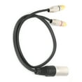 thumbnail image 1 of Splitter Audio Cable, PVC+Metal XLR Male To Phono  Cable  for Connecting  Line Output Male, 1 of 8