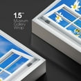 thumbnail image 4 of wall26 Canvas Print Wall Art Window View Daisy Flower Floral Botanical Sky Field Wilderness Nature Photography Realism Scenic Landscape Colorful Multicolor for Living Room, Bedroom, Office - 12", 4 of 5