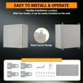 thumbnail image 4 of QinaQin Lockable Outdoor Electrical Box, NEMA 4X Steel Enclosure, IP67 Waterproof Dustproof Junction Box with Mounting Plate and Key for Indoor Outdoor, 4 of 8