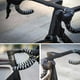 thumbnail image 3 of Soidarity Reemplazo de manillar de bicicleta de carretera, manillar de bicicleta de carreras de fibra de carbono, reparación de ciclismo, modificación, Ciclismo 400 mm 100 mm Soidarity OD027626-01, 3 of 6
