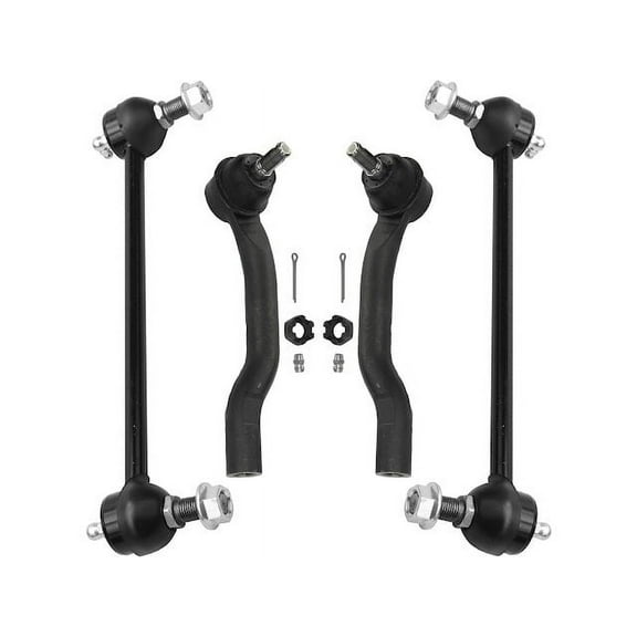 Front Tie Rod and Sway Bar Link Kit - Compatible with 2012 - 2017 Toyota Camry 2013 2014 2015 2016