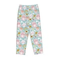 thumbnail image 4 of Goofa Love You Rabbit Printed Soft Pajama Pants for Women, Wide Leg Comfy Casual Lounge Yoga Pants-Small, 4 of 9