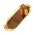 thumbnail image 4 of WHAMVOX Golden Stainless Steel Jewelry Tray for Holding Snacks with Mirror Polishing Process and Elegant Design 7.5 x 5 Inches, 4 of 8