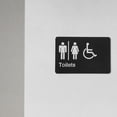 thumbnail image 1 of Greenadscape Señal Todo Género En Plástico Duradero Con Texto Y Braille Para Uso En Interiores, 1 of 8