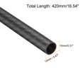 thumbnail image 2 of 2Pcs Carbon Fiber Tubes 10 x 12 x 420mm Matte Surface Rod 3K Roll Wrapped Carbon Round Tubing for RC Airplane, 2 of 5