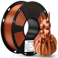 thumbnail image 2 of GEEETECH 3D Printer Silk PLA Filament 1.75mm,Metal-like Shiny Consumable 1kg (2.2lbs) 1 Spool,Metallic Copper, 2 of 7