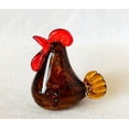 thumbnail image 1 of Brown Rooster Glass Figurine, 1 of 1