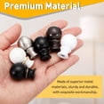 thumbnail image 3 of Uxcell 2Pcs 1.5" Tall Lamp Finials, 1/4-27 Thread Lamp Cap Knob Decoration Screw Cap Nuts with Cleaning Cloth for Table Floor Lighting Fixtures Shade Holder Decor, Brown/Gold, 3 of 7
