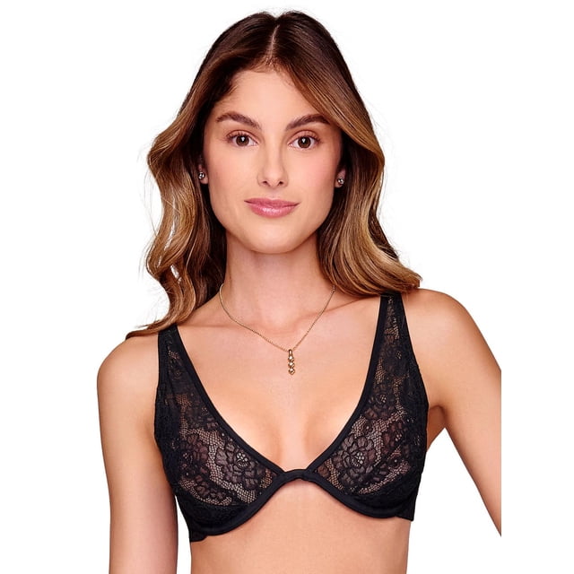 Bra demi Soporte lateral Ilusión 70113 negro 36B