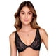 thumbnail image 1 of Bra demi Soporte lateral Ilusión 70113 negro 38B, 1 of 4