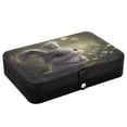 thumbnail image 3 of Leather Jewelry Box Rectangular 8.27x5.5x1.78In Travel Jewelry Storage Earrings Necklace Bracelet Watch Brooch Storage Super Beautiful Grey Rabbit, 3 of 8