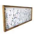 thumbnail image 2 of Blue Flower Garden Print Wood Plank Wall Art, 2 of 5