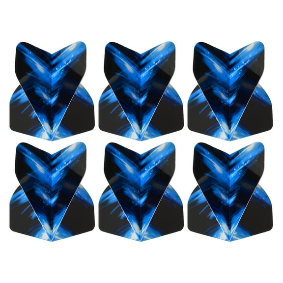 Uxcell Dart Flights, 6 Pack PET Standard Darts Accessories Black, Blue