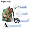 thumbnail image 3 of Rocae Colorful World Map for Canvas College Laptop Backpack for Men Women -Medium, 3 of 5