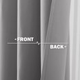thumbnail image 2 of NICETOWN Blackout Curtains for Small Windows, Thermal Insulated Grommet Window Treatment, Light Blocking Energy Efficient Privacy Drapes for Kitchen Bathroom, Silver Grey, 34"x24", 2 Panels, 2 of 5
